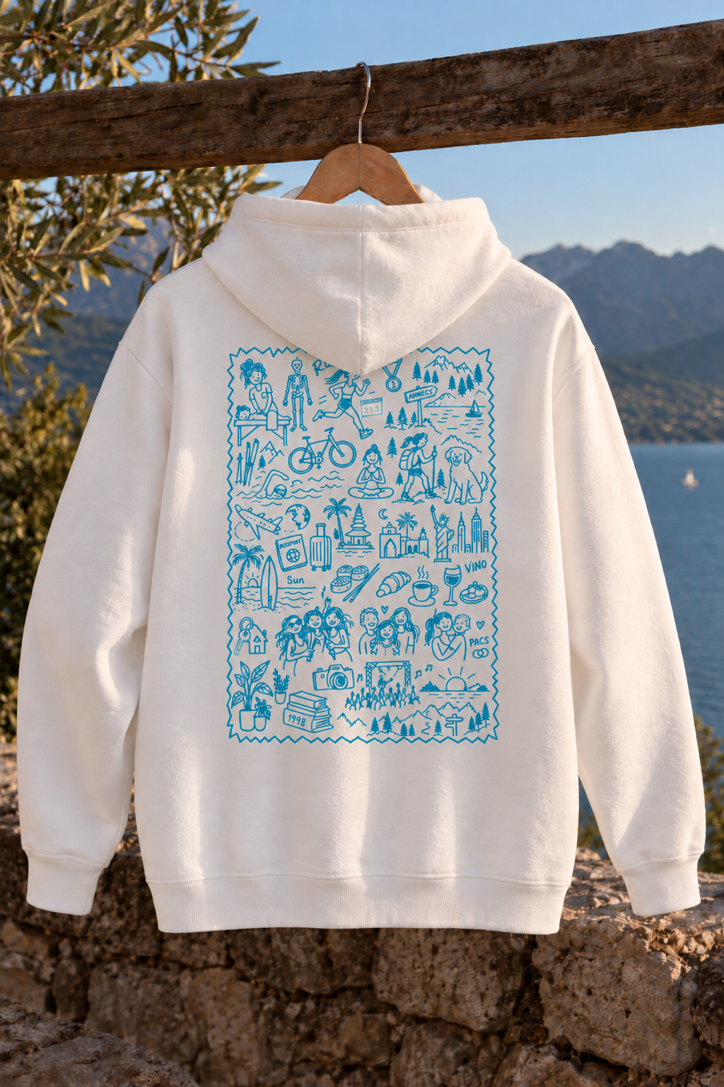 Sweat History Pourtoi, cadeau personnalisé illustré à la main